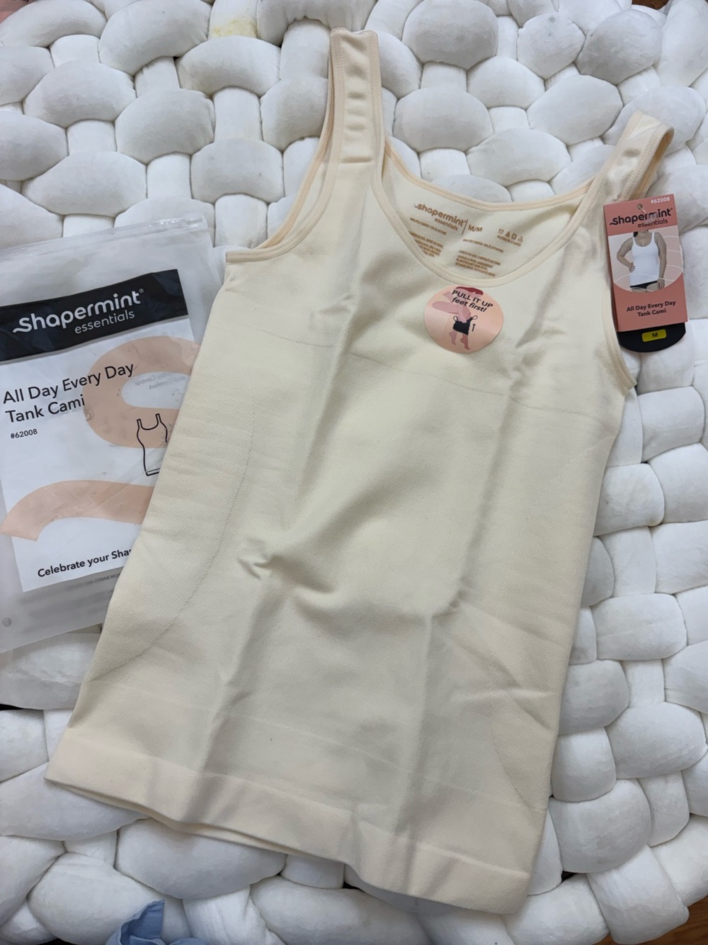 Shapermint All Day Every Day Tank Cami in Cream